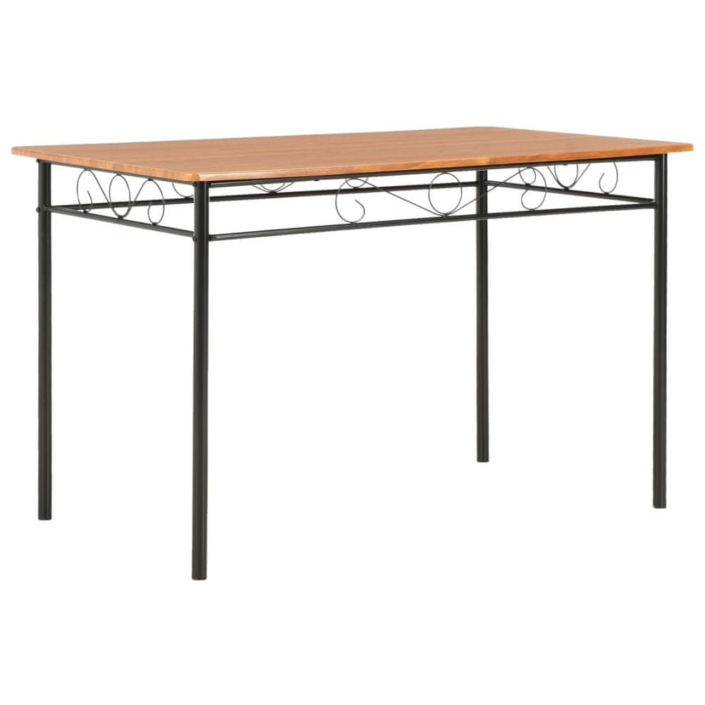 Petromila vidaXL Jedálenský stôl hnedý 120 x 70 x 75 cm MDF